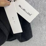 Blueluck Women's Shift Dress Sleeveless Solid Gray Size Small Wool Blend Photo 3