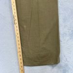 House of Harlow 1960 Pants Large Wide‎ Leg High Waist Pleated Lined Olive Preppy Green Photo 8