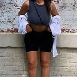 Xhilaration NIP Women's Cotton 5" Inseam Bike Shorts Black Size Medium 8-10 Photo 2