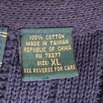 Croft & Barrow Vintage Women’s XL Cotton Knit Vest Multicolor Casual V-Neck Photo 3