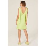 Stine Goya Rosario Tie Strap Satin Dress Yuzu Green Womens Size Medium Photo 3