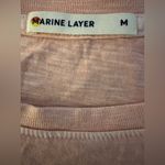 Marine layer  Light Pink Women's Short Sleeve Tee Medium Photo 2