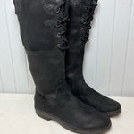 UGG  Elsa Waterproof Fleece Lined Rain Black Lace Up Women's Boots Size‎ 10 Photo 0