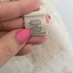 BKE Y2K‎  Womens Sweater Size M Beige Crochet Knit Lace Long Sleeve Boho Cottage Photo 8