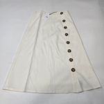 LPA  Button Up Midi Skirt in White Small Photo 2
