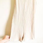 ZARA Racerback Ribbed Knit Oatmeal Cream Tan Sleeveless Romper Cat Suit sz Med Photo 5