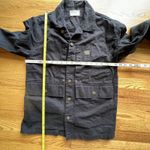 P & Co Black Denim Jean Jacket Men's XS Streetwear Moto Biker Workwear Vintage Photo 9