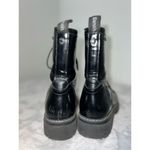 BENCH Women’s Lace Up Black Moto Combat Boots 10 Photo 2