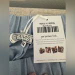 Tamsy Cotton Wide Leg Cropped Pants Light Blue Relaxed Pull On Comfy NWT 1X Photo 8