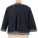 Dress Barn  Denim Blue Embroidered Cropped Jacket Blazer Women’s Plus Size 14W Photo 1