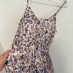 Jack by BB Dakota Printed High Low Midi Dress White Purple Pink Abstract Geo S Photo 7