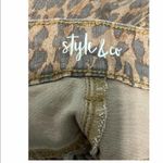 Style & Co Wild Puma Skinny Jeans Curvy Mid Rise Tummy Control Animal Print 12 Photo 10