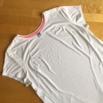 Old Navy Active Short Sleeve Tee, White, Neon Pink, Size XXL Photo 0