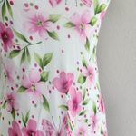 American Vintage Y2K She’s The 1 Pink Floral Butterfly Bias Cut Ruffle Hem Midi Dress Size 0 Photo 3