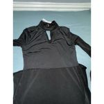 White House | Black Market  Dress Womens XS   Black Cut Out Flounce Sleeve Shift Photo 9
