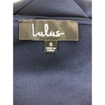 Lulus LULU’s Blue Sheer Determination Navy Blue Mesh Skater Dress Small New With Tags Photo 10