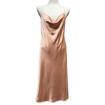 Show Me Your Mumu Verona Cowl Dress Rose Gold Luxe Satin XXL Photo 1
