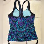Athleta  Cayo Coco Ready To Run Tankini Size Small Padded Swim Tank Top Purple Photo 1