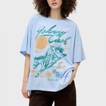 Daydreamer NWT Johnny Cash American Rebel OS Tee - Airey Blue - One Size Photo 5