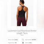 Lululemon Cool Racerback Tank Shorter Length Photo 1
