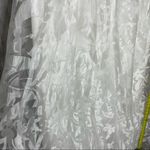 Marina white sheer floral maxi skirt with tulle wedding large Photo 5