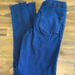 Free People Pull On Jeans Jeggings Skinny Raw Hem Dark Blue 26 Stretch Comfy Photo 0