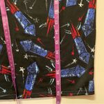 LuLaRoe Black Rocket Print Bodycon Midi Dress Size XS NWT Photo 12