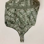 Free People ‘Intimately’ Nights Out Snakeskin Moss Green Bodysuit, Size S, NWOT Photo 7