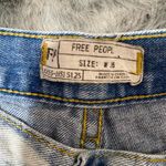 Free People  Denim Lace Trim Women's Shorts Photo 3
