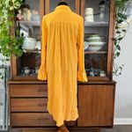 Anthropologie  Gauzy Cotton Hi-Low Duster Front Tie Button Down Photo 3