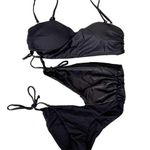 Beach Bunny  Black Bikini Bathing Suit Sz L Photo 0