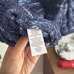 ana a new approach Womens Cable Knit‎ Mock Neck Long Sleeve Sweater Blue Large Photo 8