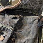 Bed Stu Canvas Multi Compartment Utility Bag Grunge Steampunk Y2K Green Black Photo 14