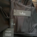 Lulus Lulu’s - NWT Cocktails & Confidence Black Crochet Bodycon Mini Dress Sz Small Photo 6