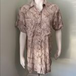 Anthropologie  Pilcro Short-Sleeve Silky Surf Shirt Dress Stripe Size XXS Photo 5