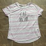 Rae Dunn  Cat Mom Tie Dye Pink WhiteTee Shirt Photo 7