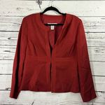 David Warren New York Red Textured Blazer Elegant Professional Wear Size 12 Photo 0
