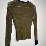 Rag and Bone Raina Lurex Striped Crewneck Sheer Sweater Size Small Photo 2