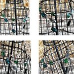 Vintage Beaded Necklace Triple Standed 22 inch 2 inch extender NY Mark … Photo 4