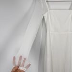 Lulus  Lovingly Yours White Mesh Long Sleeve Maxi Dress Size XS Wedding Bride Photo 2