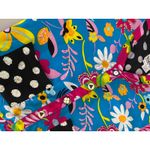 Vintage 80s Maximalist Twee Floral Sequin Polka Dot Button Photo 6