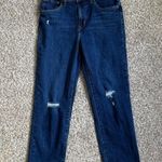 Levi's Levi’s 724 High Rise Straight Crop Blue Denim Distressed Casual Size 28 Photo 1