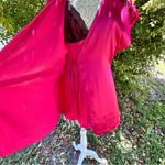 Linea Donatella Hot Pink Babydoll Chemise And Robe Set Size XL NWT Boudoir Photo 6