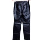 Princess Polly Macey Black Faux Leather High Waisted Pants Women’s Size 4 Photo 1