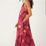 Free People  Luca Jumpsuit XS Boho Wide Leg Backless Floral Festival Romper  Photo 1