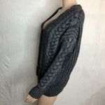 Olive & Oak  Gray Knitted Cardigan Sweater Photo 1