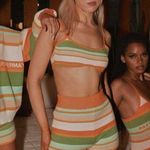 Peppermayo Riley Hubatka x  - Town Tour Knit Shorts - Melon Stripe XS/S Photo 11