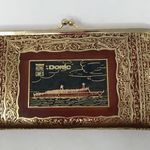 Rare Vintage Oceanic/Doric Souvenir Wallet Brown Photo 9