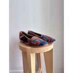 Handmade Womens Kilim Loafer Turkish Wool Rug Shoes Great Condition US 8 Photo 4
