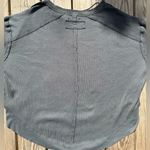 Free People  long sleeve waffle knit shirt with elbow pads Photo 5